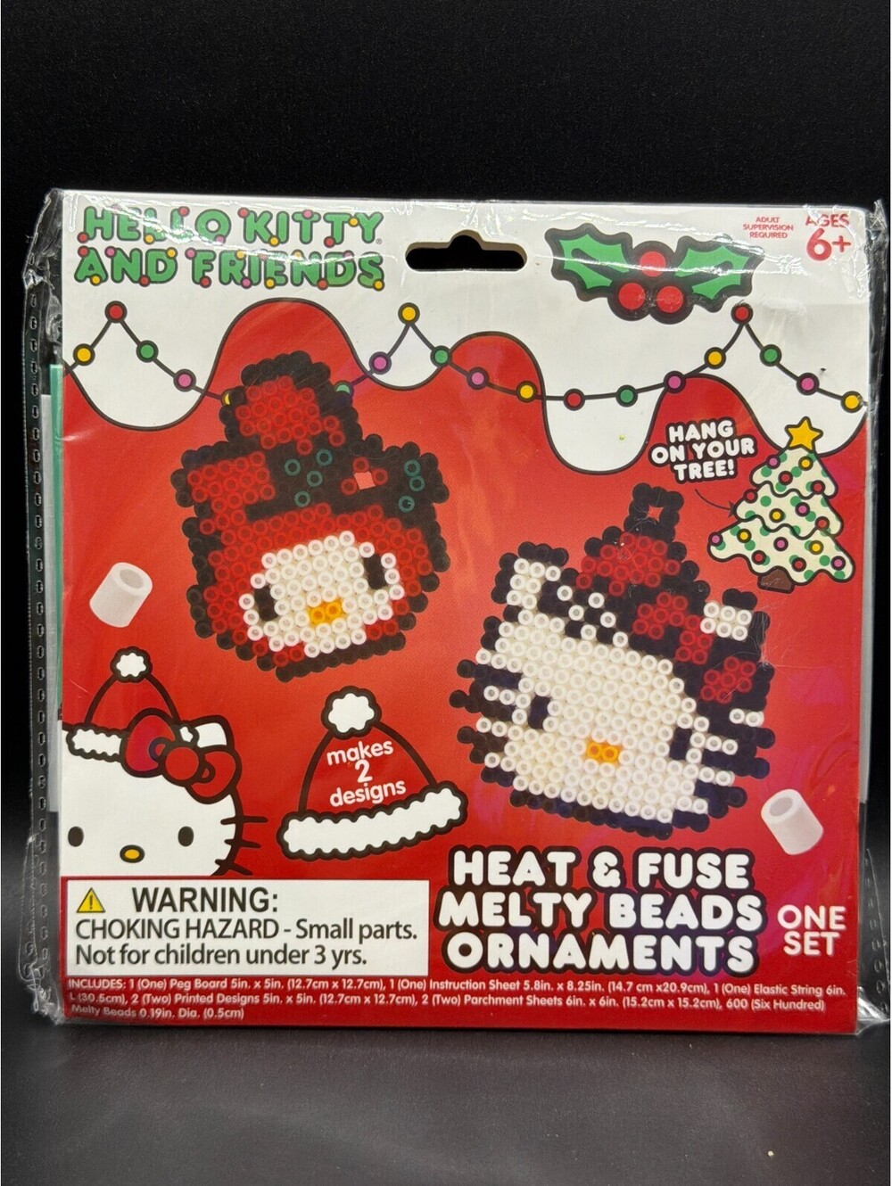 Hello Kitty & Friends Heat & Fuse Melty Beads Ornaments Craft Kit New